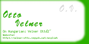 otto velner business card